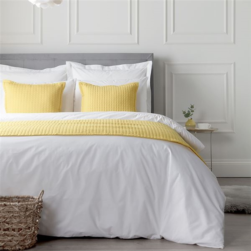 80/20 Cotton Polyster Blend White 300TC Hotel Linen Conjunto