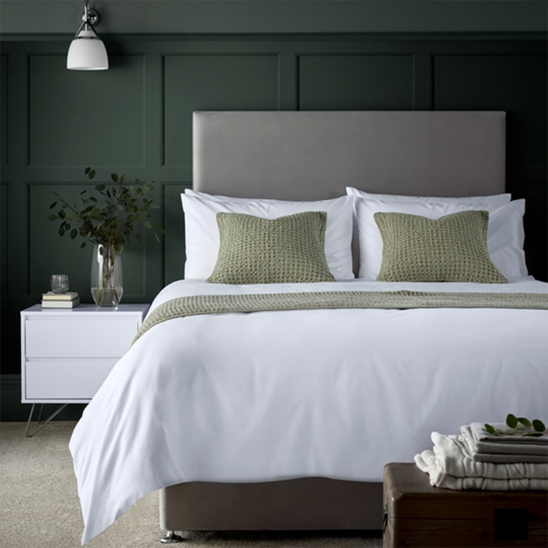 Hotel Sateen Plain Plain 300 Cont Count Hotel Bedlinen Conjunto