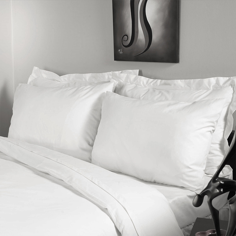 4pcs Hotel Bedding Collection algodão branco 350tc