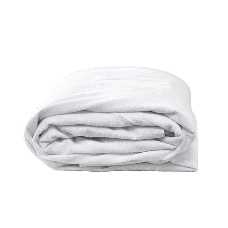 50/50 algodão de poliéster 180gsm Terry Towel Protetor de colchão à prova d'água