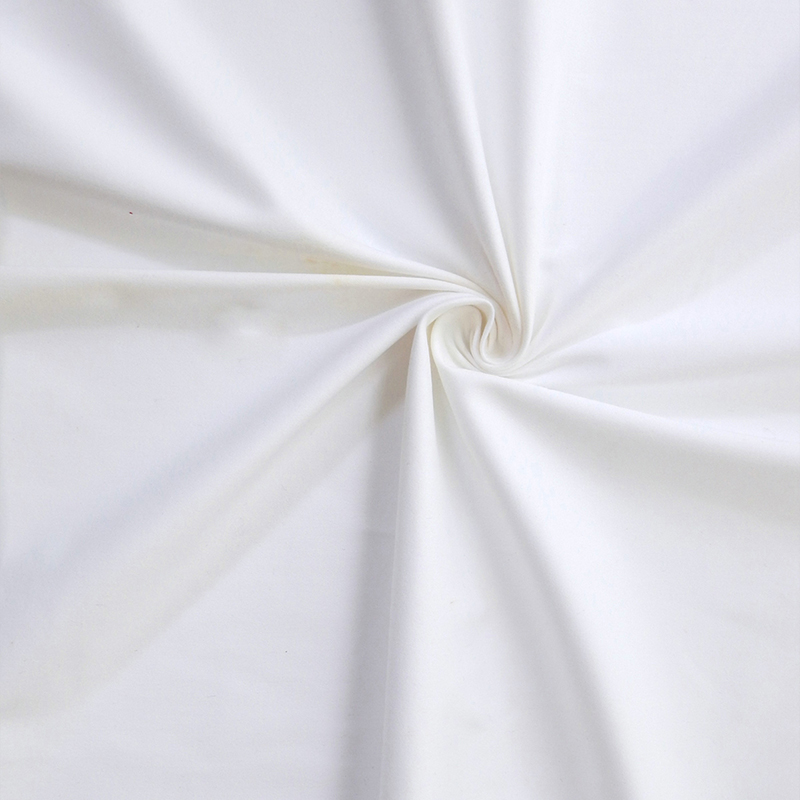 Algodão penteado 60s 330 TC HOTEL Bed Fabric Pure White