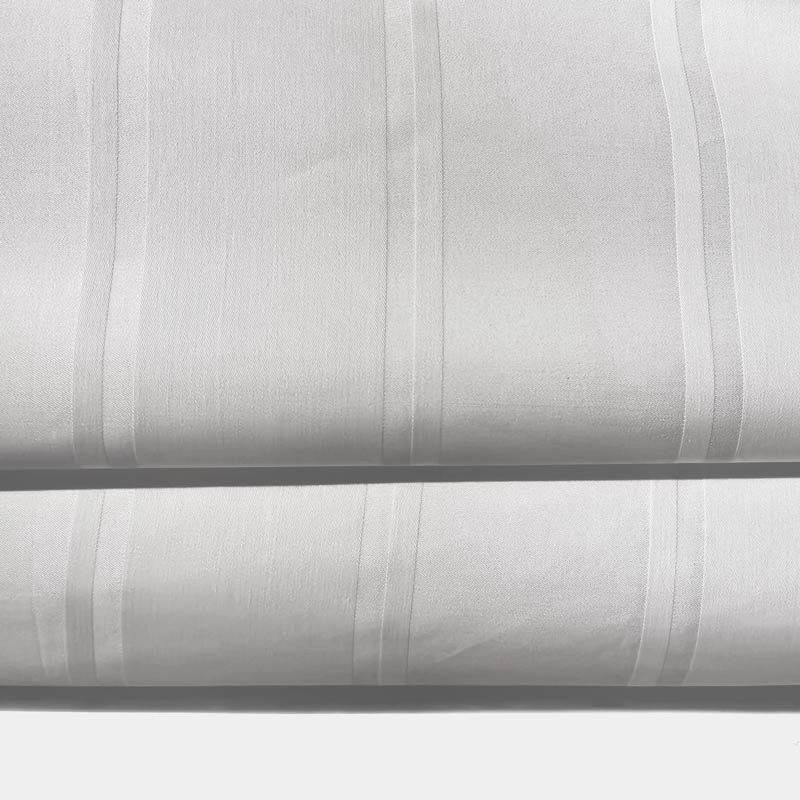 Tecido listrado irregular de algodão puro 300TC para roupas de cama e folhas de hotel