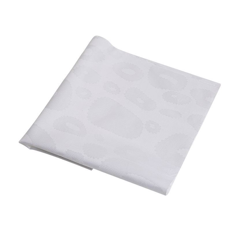 300T Cotton Pure White Sateen Jacquard Hotel Bedlinen Fabric